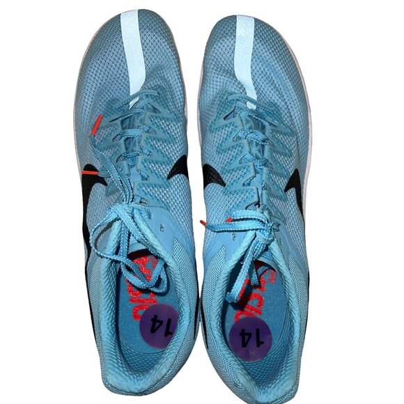 NEW Men's  Nike Rival Zoom Blue Chill Distance Running Spikes DC8725-400 Size 14 - Picture 7 of 10